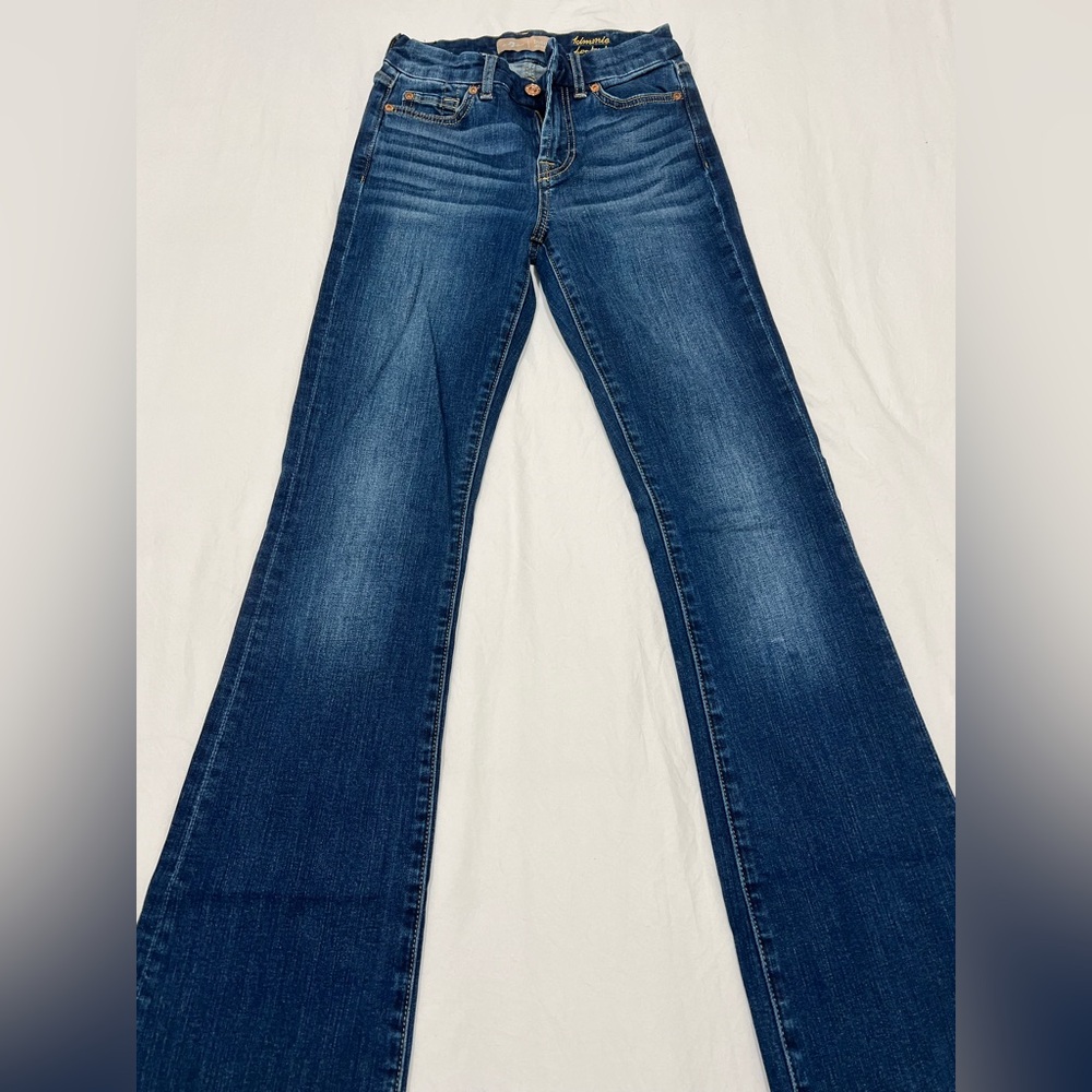7 For All Mankind Medium Blue Boot Cut Jeans
